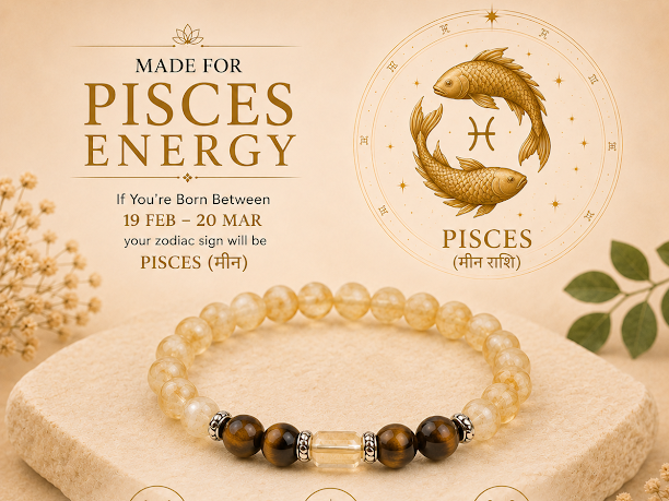 Pisces Rashi Zodiac Bracelet