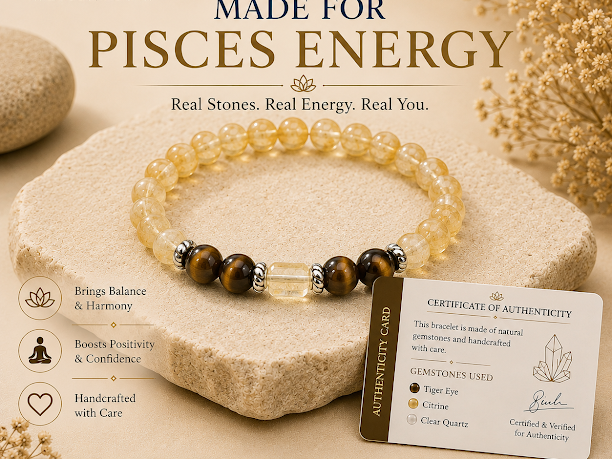 Pisces Rashi Zodiac Bracelet