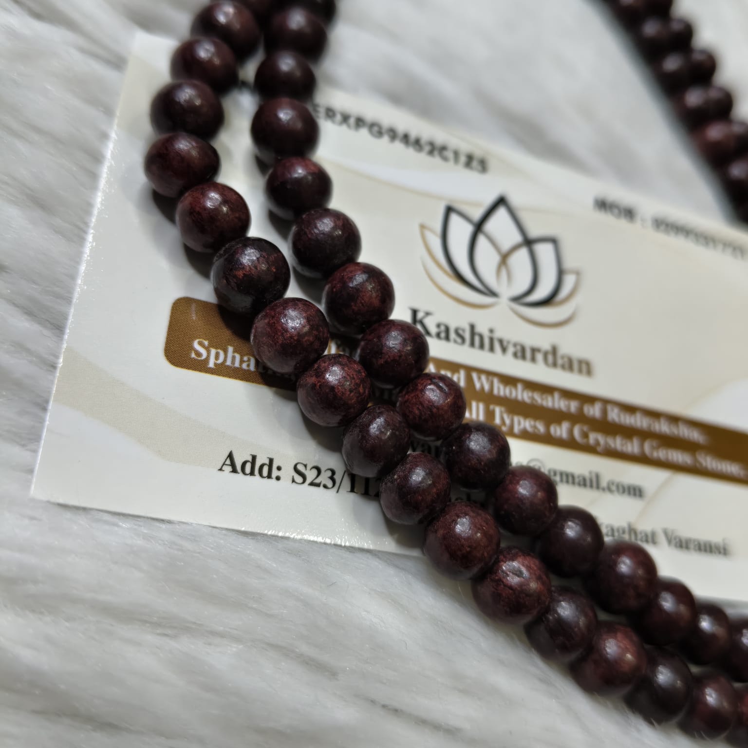 Red Sandalwood mala.