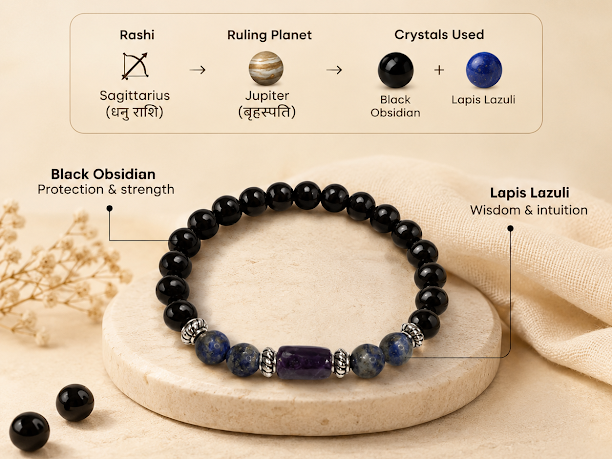Dhanu Rashi Zodiac Bracelet