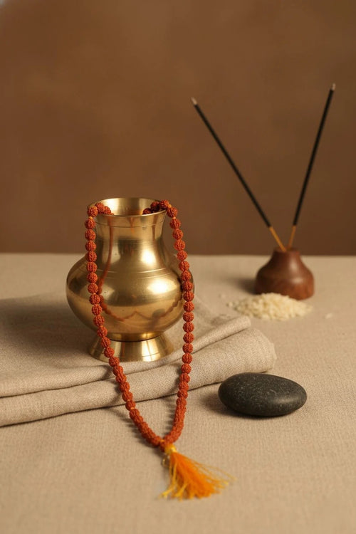 5 mukhi original rudraksha mala