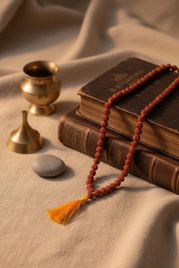 5 mukhi original rudraksha mala