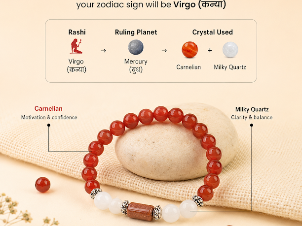 Virgo Rashi Zodiac Bracelet