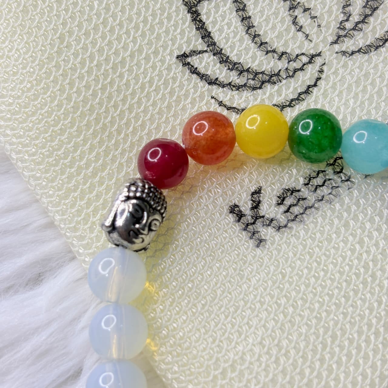 7 Chakra Opalite Stone Bracelet
