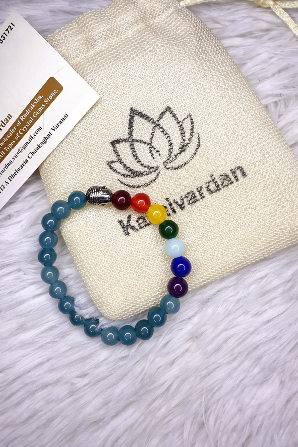 7 chakra budha in Optical blue crystal