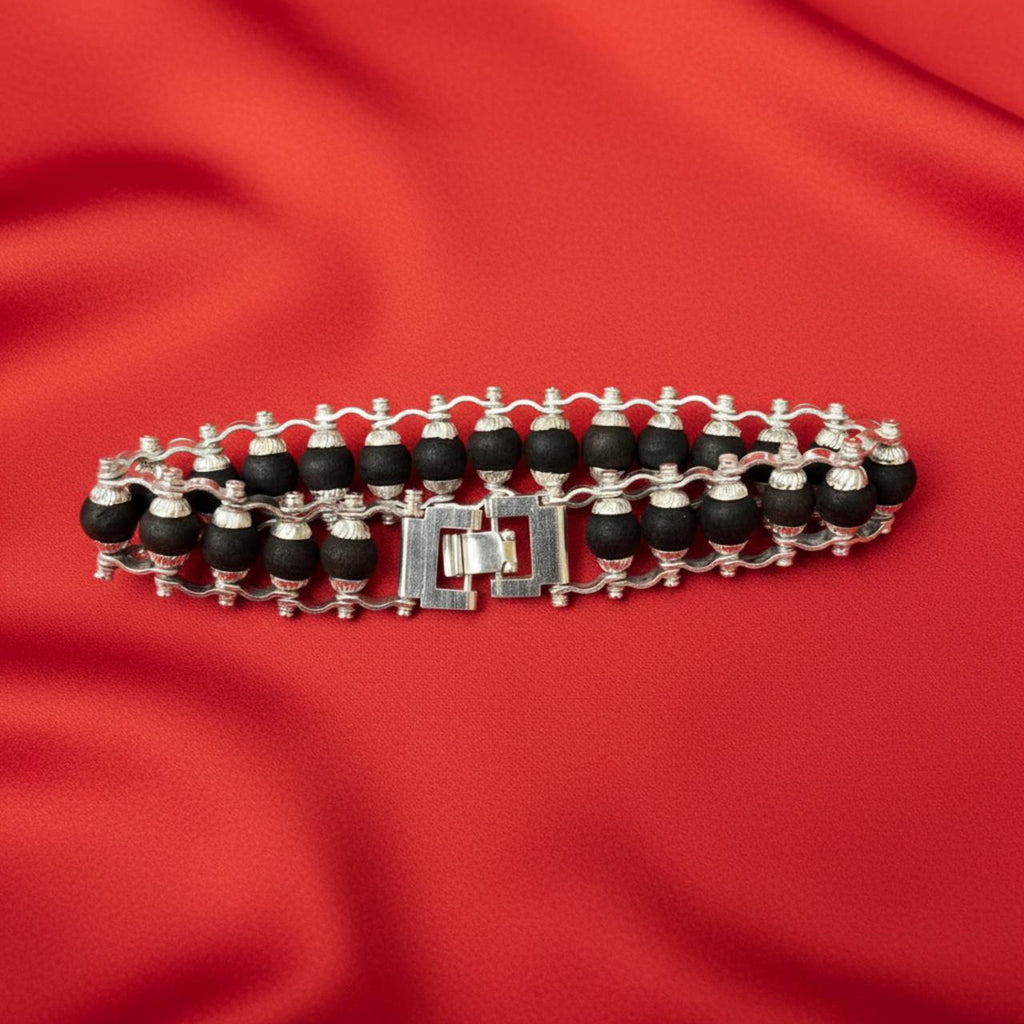 Karungali silver bracelet