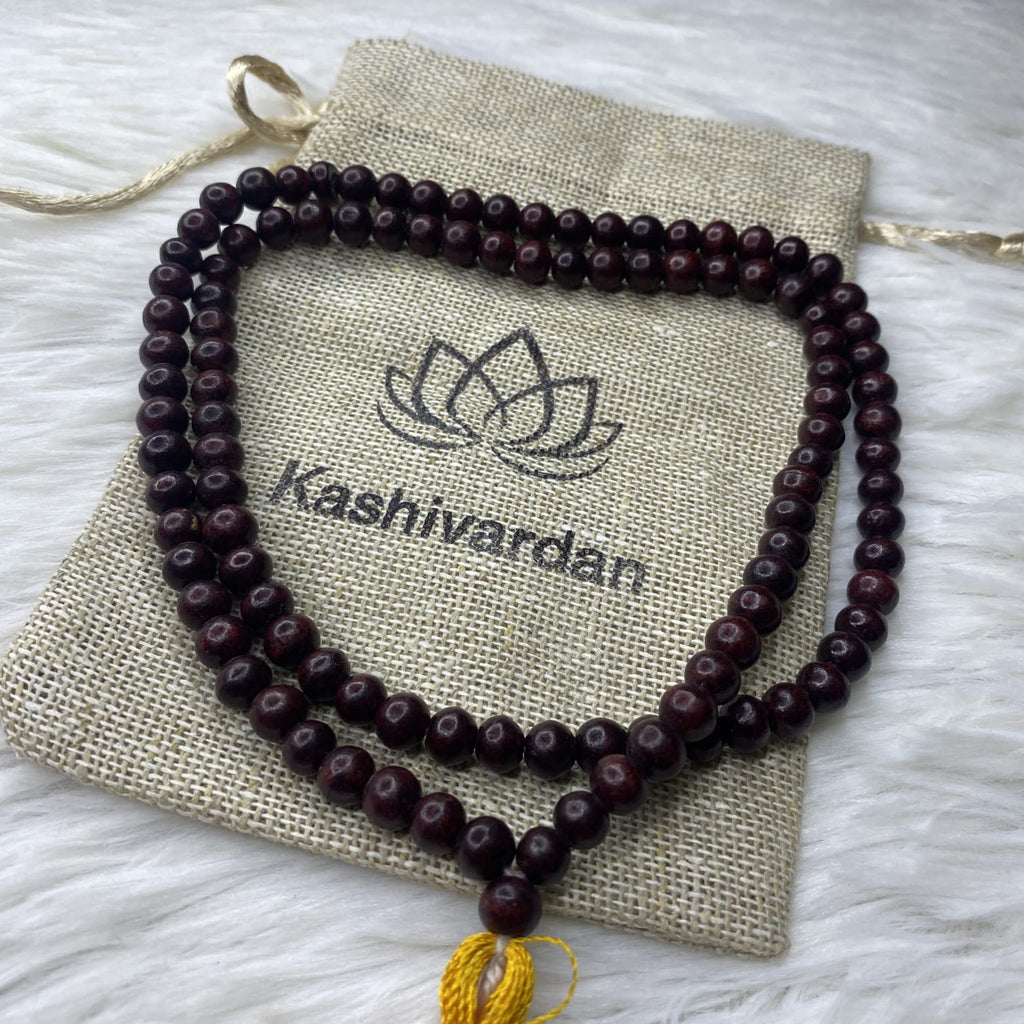 Red Sandalwood mala.