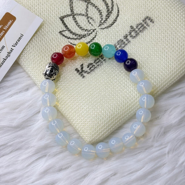 7 Chakra Opalite Stone Bracelet